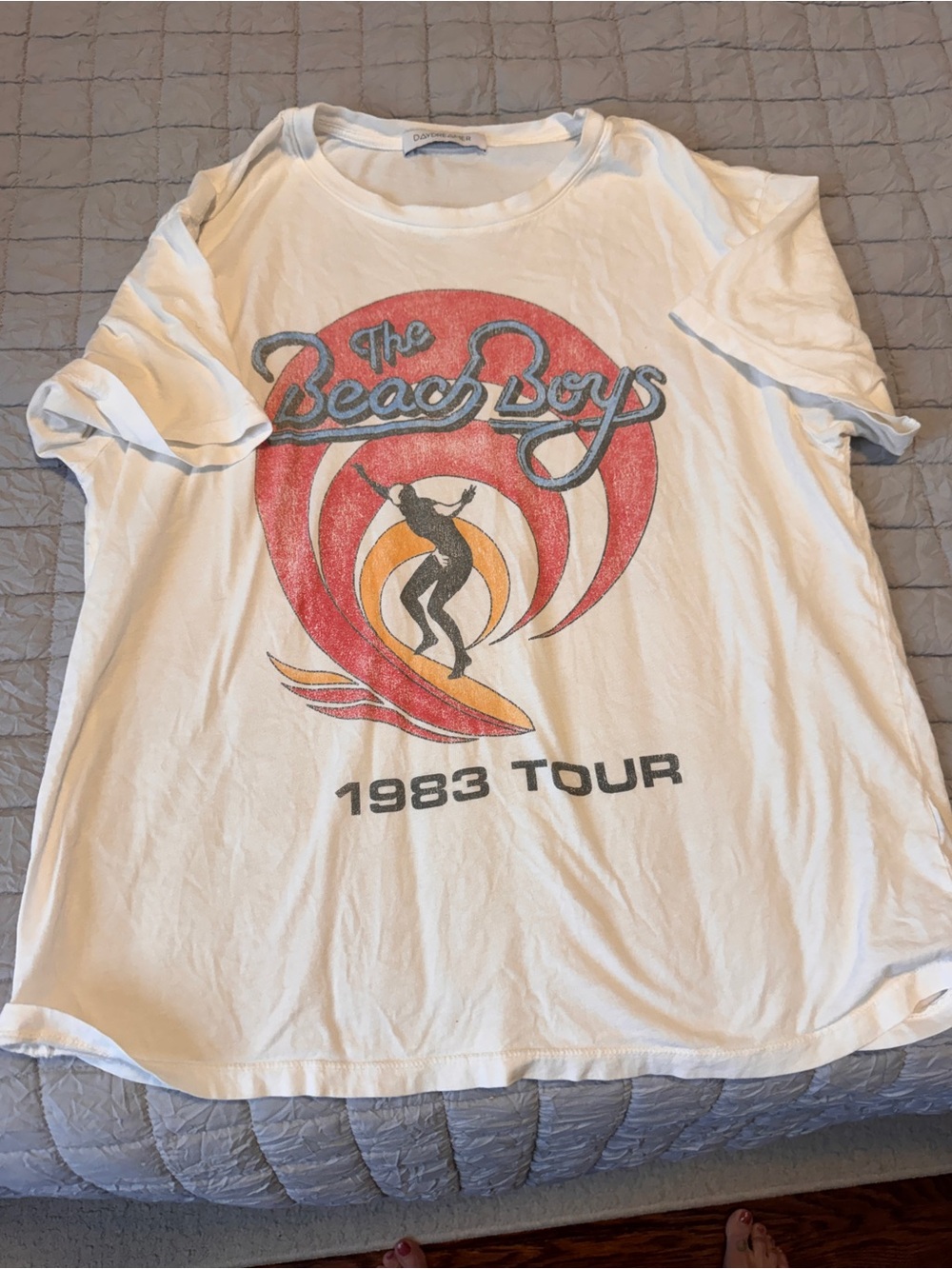 Daydreamer Cream Scoop Neck Tee